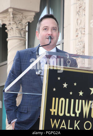 Hollywood, USA. 27th Aug, 2018. Thomas Lennon, attends 'Weird Al' Yankovic Honored With Star On The Hollywood Walk Of Fame at Hollywood Blvdin Hollywood on August 27, 2018 in Los Angeles, California Credit: Faye Sadou/Media Punch/Alamy Live News Stock Photo