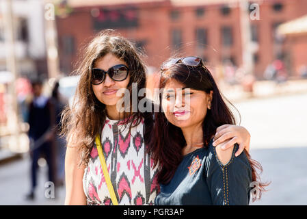 KATMANDU, NEPAL - MAR 6, 2017: Unidentified Chhetri . Chhetris is the most populous ethnic group of Nepal Stock Photo