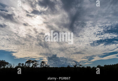 Storm clouds near sunset at Kitty Hawk Stock Photo