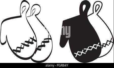 kitchen gloves Stock Vector