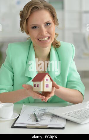 Portrait of a woman architect in offive Stock Photo