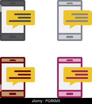 Smartphone chat Stock Vector
