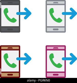 Outgoing call Stock Vector