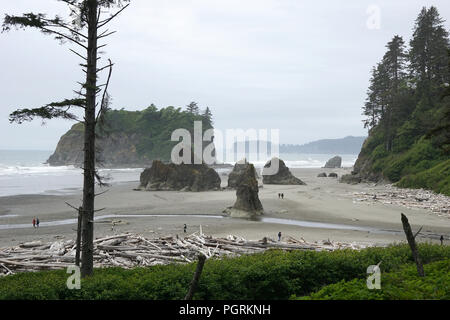 Ruby Beach, Olympic National Park, Washington, USA Stock Photo