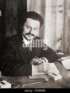 Leon Trotsky, born Lev Davidovich Bronstein, 1879-1940.  Russian politician and revolutionary. Stock Photo
