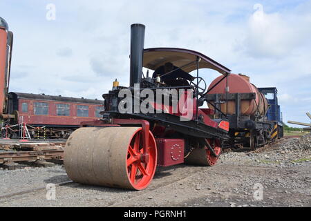 1924 Robey Tandem Steam Roller Stock Photo