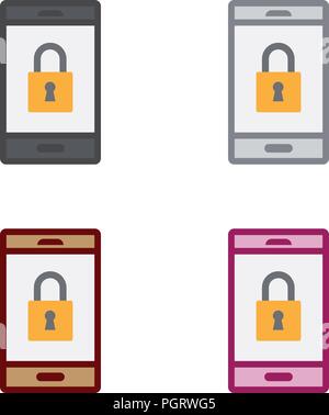 Locked Phone Stock Vector