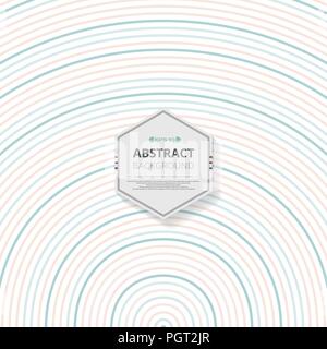 Abstract of Scandinavian seamless line pattern background. Presenting in round shape of waves. Illustration vector eps10 Stock Vector