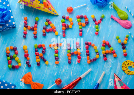 Happy Birthday sign, creativity Stock Photo