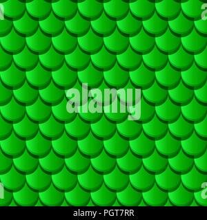 Roof tiles seamless texture in green tones for design Stock Vector