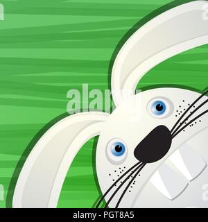 Funny rabbit avatar icon for web Stock Vector