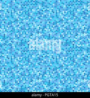 Abstract seamless geometric pattern with mosaic tile in blue Stock Vector