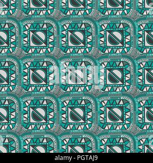 Abstract ethnic seamless pattern design Stock Vector