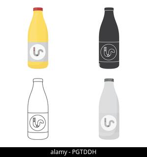 Drain cleaner icon in cartoon style isolated on white background. Plumbing symbol vector illustration. Stock Vector