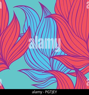 Colorful seamless floral background pattern Stock Vector