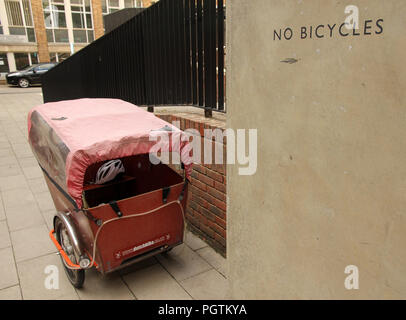 no bicycles Cambridge Stock Photo