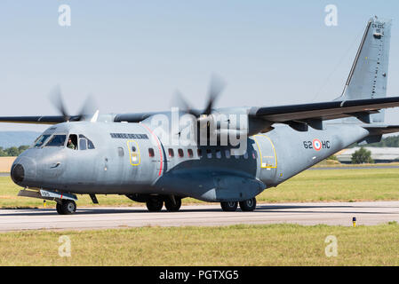 A CASA/IPTN CN-235 military transport aircraft of the French Air Force. Stock Photo