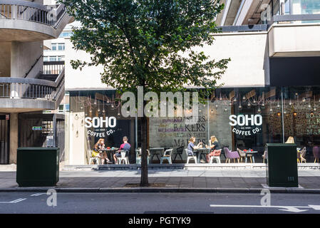 SOHO Coffee Co. branch in Baker Street, an independent artisan coffee chain in Marylebone, London, UK Stock Photo