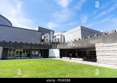 Art Tower Mito, Mito City, Ibaraki Prefecture, Japan. Designed by Japanese architect Arata Isozaki. Stock Photo