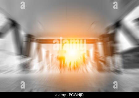 blur footbridge background Stock Photo