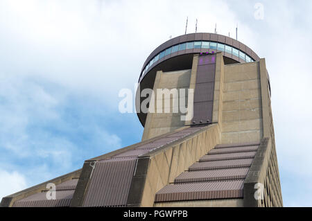 Quebec City, Quebec, Canada - June 23,  2018: Hotel Le Concorde view in summer sunny blue sky Stock Photo