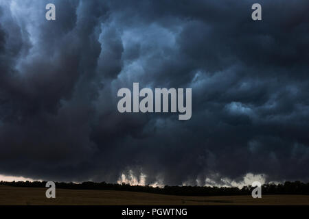 Heavy dark cloudy sky Stock Photo