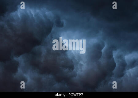 Heavy dark cloudy sky Stock Photo