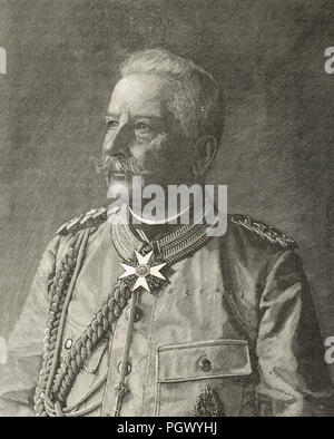 Kaiser Wilhelm II and general staff, WW1 Stock Photo 66156186 Alamy