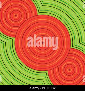 Riverbank abstract Aboriginal dot painting in vector format Stock Vector