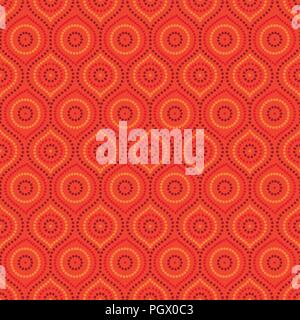 Abstract Aboriginal dot painting in vector format Stock Vector