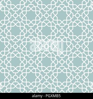 Seamless Geometric Vector Blue and White Background Stock Vector