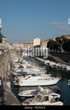 Canals of city center. the Foss Reale Stock Photo