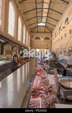 Central market inside, in the morning Stock Photo