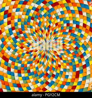 Colored retro style mosaic background, vector illustration Stock Vector