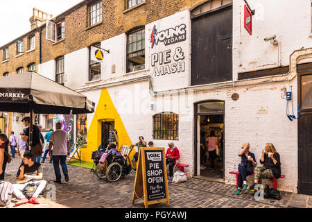 A typical view in Camden Market london Stock Photo