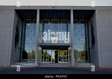 Namibia: The entrance of the Prime-Ministers Office in Windhoek Stock Photo