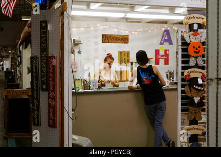 Gilbertsville, PA, USA - August 24, 2018: After nearly 100 years, Zerns Farmers Market will be closing its doors forever in one month. Stock Photo