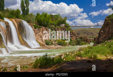 Muradiye waterfall , Van - Turkey Stock Photo