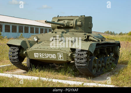 MOSCOW REGION, RUSSIA - JULY 30, 2006: Valentine Tank in the Tank Museum, Kubinka near Moscow Stock Photo