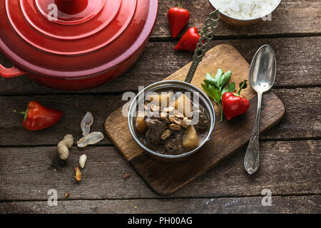 Massaman curry, thai famous muslim curry Stock Photo