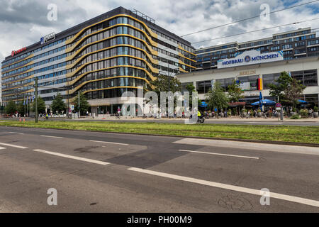 Modern building, Karl Marx Allee, Berlin, Germany Stock Photo