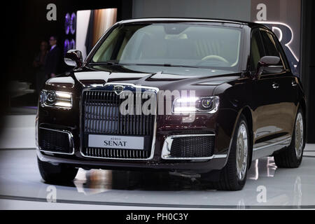 Russia-Made Aurus Senat Luxury Sedan Unveiled at Moscow Motorshow