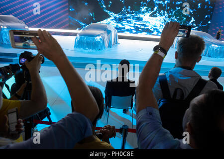 Moscow, Russia. 29th August 2018. 2018 Moscow International Motor Show Credit: Nikolay Vinokurov/Alamy Live News Stock Photo