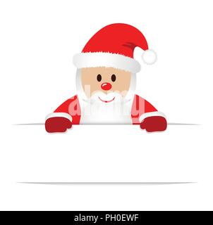 Christmas Santa Claus in red is smiling vector illustration EPS10 Stock Vector