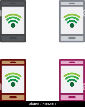 Smartphone wifi Stock Vector