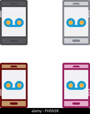 Smartphone voice mail Stock Vector