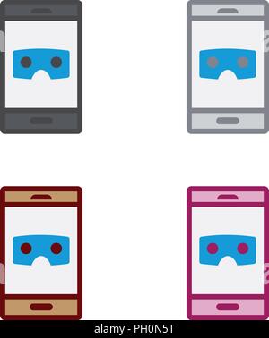 Virtual reality glasses Stock Vector
