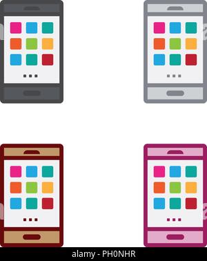 Smartphone apps Stock Vector