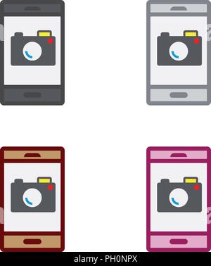 Smartphone camera Stock Vector