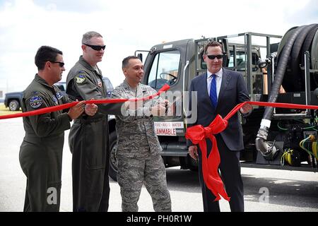 U.S. Air Force Col. Drew Dougherty, 104th Operations Group commander ...